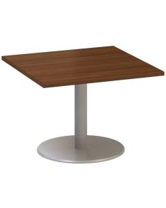 Jednací stůl Alfa 400 - 80 cm, nízký, ořech/stříbr