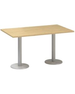 Jednací stůl Alfa 400 - 140 cm, divoká hruška/stří