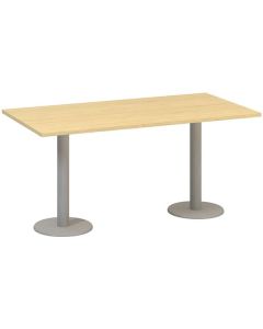 Jednací stůl Alfa 400 - 160 cm, dub Vicenza/stříbr