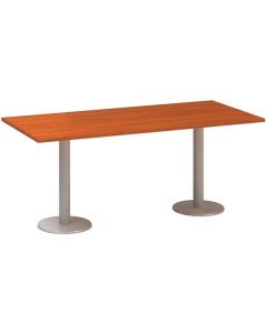 Jednací stůl Alfa 400 - 180 cm, třešeň/stříbrný