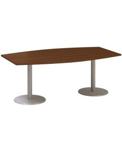 Jednací stůl Alfa 400 - 200 cm, ořech/stříbrný