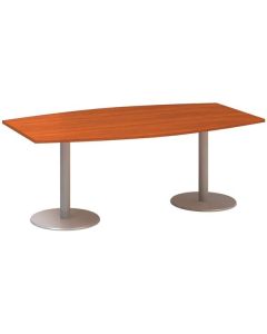 Jednací stůl Alfa 400 - 200 cm, třešeň/stříbrný