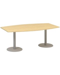 Jednací stůl Alfa 400 - 200 cm, dub Vicenza/stříbr