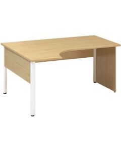 Psací stůl Alfa 100 - ergo, levý, 160 cm, divoká h