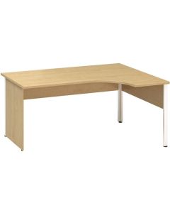 Psací stůl Alfa 100 - ergo, pravý, 160 cm, divoká