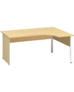 Psací stůl Alfa 100 - ergo, pravý, 160 cm, dub Vic