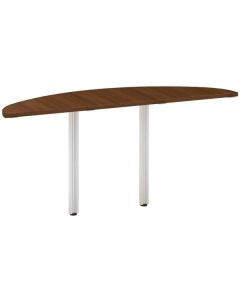 Přídavný stůl Alfa 100 - 160 cm, ořech/šedý