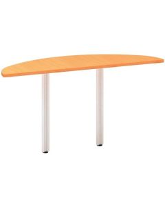Přídavný stůl Alfa 100 - 142,5 cm, buk Bavaria/šed