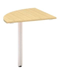Přídavný stůl Alfa 100 - čtvrtkruh 70 cm, dub Vice