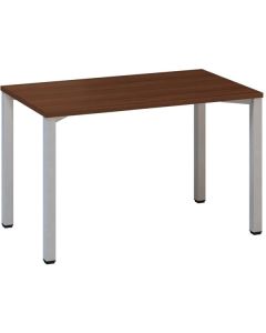 Psací stůl Alfa 200 - 120 x 70 cm, ořech/stříbrný