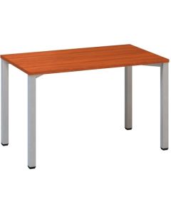 Psací stůl Alfa 200 - 120 x 70 cm, třešeň/stříbrný
