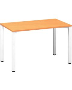 Psací stůl Alfa 200 - 120 x 70 cm, buk Bavaria/bíl