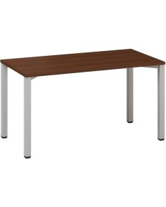 Psací stůl Alfa 200 - 140 x 70 cm, ořech/stříbrný