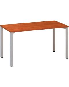 Psací stůl Alfa 200 - 140 x 70 cm, třešeň/stříbrný