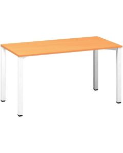 Psací stůl Alfa 200 - 140 x 70 cm, buk Bavaria/bíl