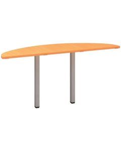 Přídavný stůl Alfa 200 - 160 cm, buk Bavaria/stříb