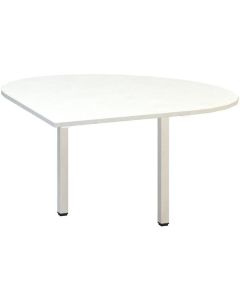Přídavný stůl Alfa 200 - levý, 120 cm, bílý/bílý