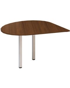 Přídavný stůl Alfa 200 - pravý, 120 cm, ořech/bílý