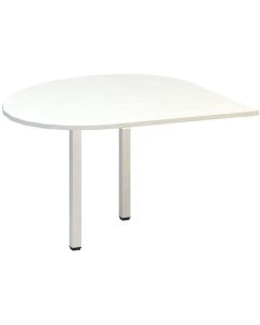 Přídavný stůl Alfa 200 - pravý, 120 cm, bílý/bílý