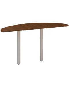 Přídavný stůl Alfa 200 - 142,5 cm, ořech/stříbrný