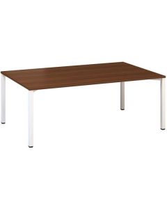 Jednací stůl Alfa 420 - 200 x 120 cm, ořech/bílý