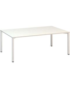 Jednací stůl Alfa 420 - 200 x 120 cm, bílý/bílý