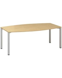 Jednací stůl Alfa 420 - 200 cm, divoká hruška/stří