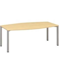 Jednací stůl Alfa 420 - 200 cm, dub Vicenza/stříbr