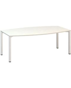 Jednací stůl Alfa 420 - 200 cm, bílý/bílý