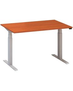 Výškově stavitelný stůl ALFA UP - 120 cm, třešeň/s