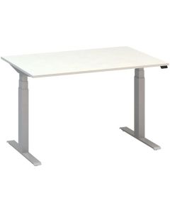 Výškově stavitelný stůl ALFA UP - 120 cm, bílý/stř