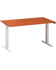 Výškově stavitelný stůl ALFA UP - 140 cm, třešeň/b