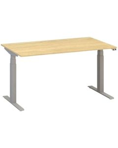Výškově stavitelný stůl ALFA UP - 140 cm, dub Vice