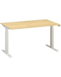 Výškově stavitelný stůl ALFA UP - 140 cm, dub Vice