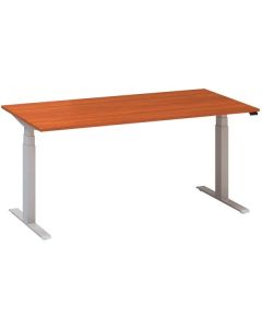 Výškově stavitelný stůl ALFA UP - 160 cm, třešeň/s