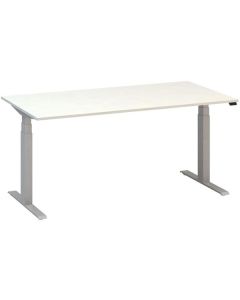 Výškově stavitelný stůl ALFA UP - 160 cm, bílý/stř