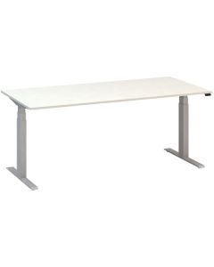 Výškově stavitelný stůl ALFA UP - 180 cm, bílý/stř