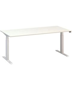 Výškově stavitelný stůl ALFA UP - 180 cm, bílý/bíl
