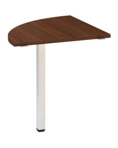Přídavný stůl Alfa 200 - čtvrtkruh 70 cm, ořech/bí