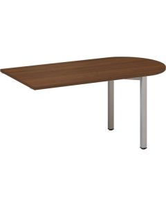 Přídavný stůl Alfa 200 - 150 x 80 cm, ořech/stříbr
