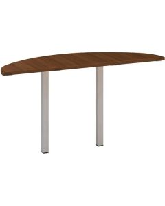 Přídavný stůl Alfa 200 - 140 cm, ořech/stříbrný