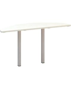 Přídavný stůl Alfa 200 - 140 cm, bílý/stříbrný