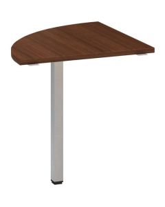 Přídavný stůl Alfa 200 - čtvrtkruh 70 cm, ořech/st