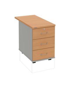 Mobilní kontejner Hobis K 33 Z N 80 - buk/šedá