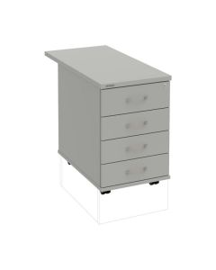 Mobilní kontejner Hobis K 34 C N 80 - šedá/šedá