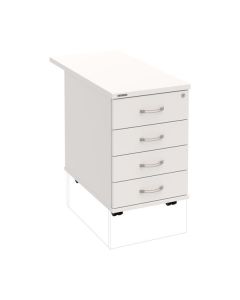 Mobilní kontejner Hobis K 34 C N 80 - bílá/bílá
