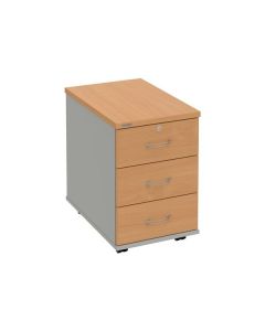 Mobilní kontejner Hobis K 33 Z P - buk/šedá