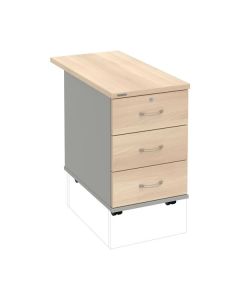 Mobilní kontejner Hobis K 33 Z P 80 - akát/šedá