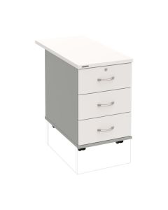Mobilní kontejner Hobis K 33 Z P 80 - bílá/šedá