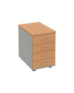 Mobilní kontejner Hobis K 34 C P - buk/šedá